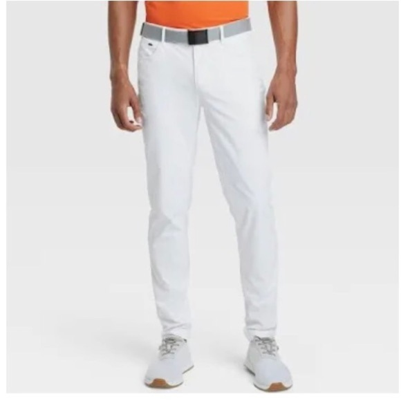 All in Motion Men's White Golf Slim Pants UPF 50 Size 38x30 - Picture 4 of 16